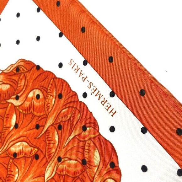 UNUSED HERMES Index Bromeliaceae Bromeliad Catalog Carre 90 Scarf - Picture 8 of 12